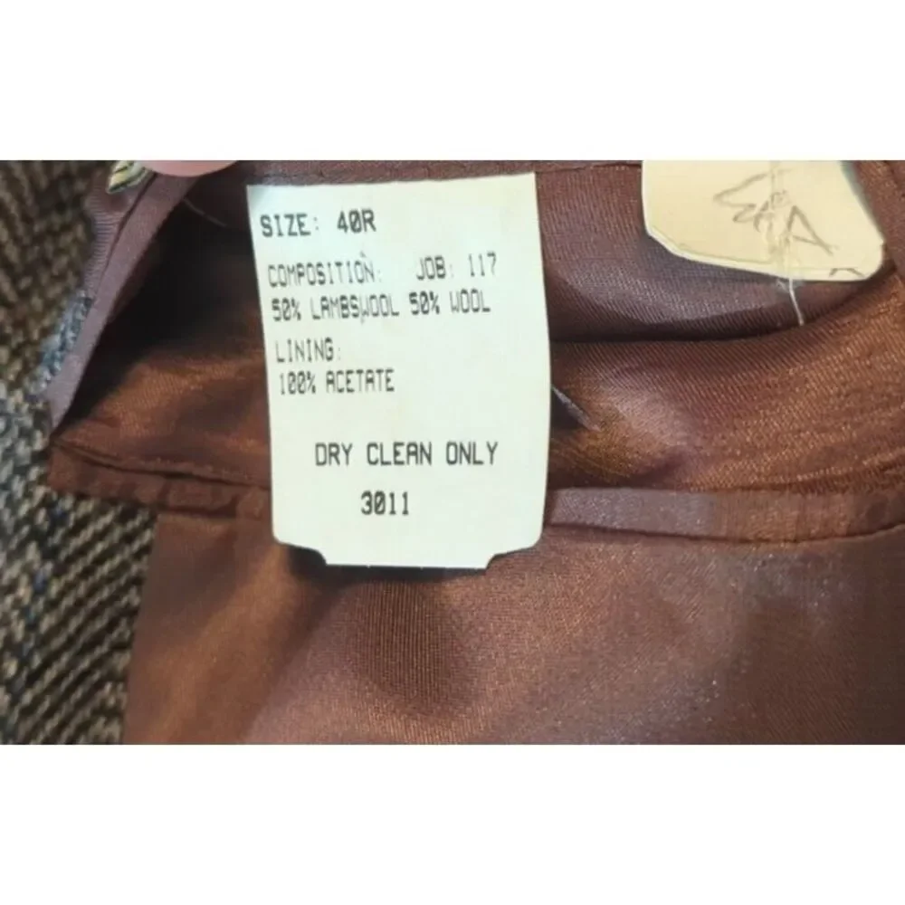 Vintage‎ Evan Picone LS Ayres Men's Wool Sport Coat Size 40R Multi-Color